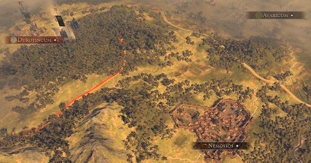 Podbicie widocznych w tle osad pozwoli nam kontrolować całą Gergovię. - Warunki zwycięstwa i pierwsze kroki | Frakcje - Arwernowie - Total War: Rome II - Cezar w Galii - poradnik do gry