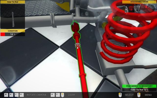 Niepsrawny drążek kierowniczy znacznie utrudnia manewry. - Zlecenie nr 16 - Bolthorn Wanderer - DLC - 4x4 Cars - Car Mechanic Simulator 2014 - poradnik do gry