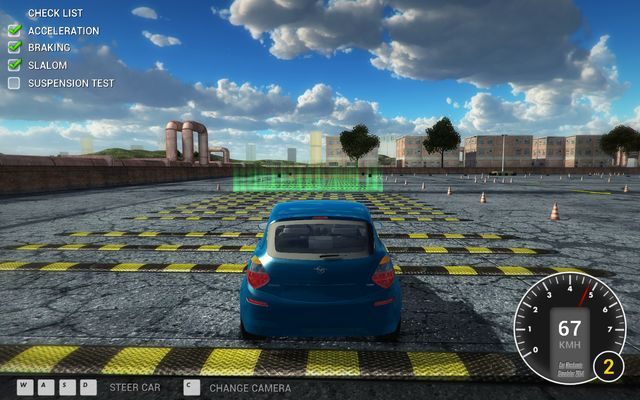 Progi zwalniające z pewnością dobrze przetestują zawieszenie. - Jazda testowa - Podstawy rozgrywki - Car Mechanic Simulator 2014 - poradnik do gry