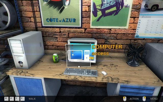 Najważniejszą rzeczą w kontekście prac na kolejnymi zleceniami jest komputer, dzięki któremu możesz zakupić niezbędne do przeprowadzenia naprawy części, jak również sprawdzić ofertę komisu z używanymi elementami wyposażenia samochodu - Pierwszy garaż - Spacery po garażach - Car Mechanic Simulator 2014 - poradnik do gry