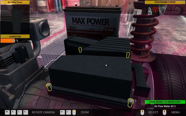 Przedostanie się do filtru powietrza wymaga odkręcenia trzech elementów chłodzenia samochodu. - Zlecenie nr 15 - Genesis Town - Zlecenia - Pierwszy garaż - Car Mechanic Simulator 2014 - poradnik do gry