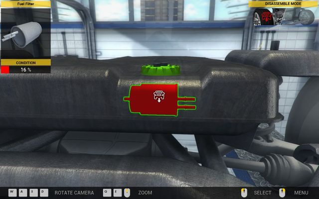 Na koniec pozostaje filtr paliwa. - Zlecenie nr 31 - Olsen Grand - Zlecenia - Drugi garaż - Car Mechanic Simulator 2014 - poradnik do gry