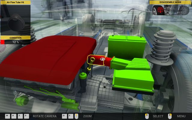 Wymiana elementów układu powietrza w pojazdach z silnikami V6 wymaga demontażu pokrywy jednostki napędowej. - Zlecenie nr 36 - Sceo LC500 - Zlecenia - Drugi garaż - Car Mechanic Simulator 2014 - poradnik do gry