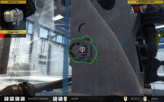 By dostac się do pompy wodnej konieczne jest rozmontowanie całego rozrządu. - Zlecenie nr 39 - Genesis Town - Zlecenia - Drugi garaż - Car Mechanic Simulator 2014 - poradnik do gry