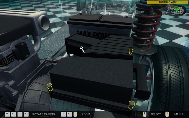 Filtr powietrza jest dokładnie chroniony przez solidną pokrywę. - Zlecenie nr 50 - Revton Wind - Zlecenia - Trzeci garaż - Car Mechanic Simulator 2014 - poradnik do gry