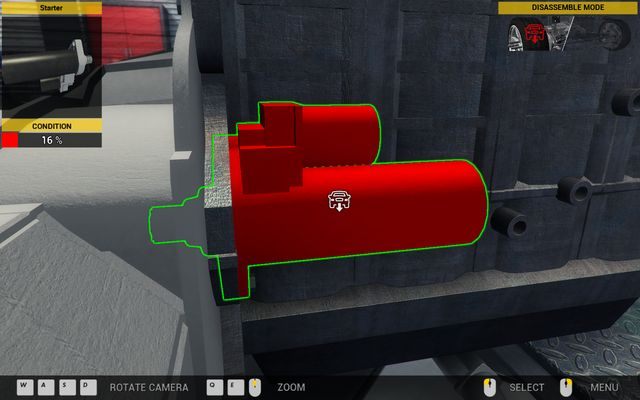 Szybka podmiana rozrusznika może łatwo zniwelować problemy z zapłonem. - Zlecenie nr 56 - Revton Wind - Zlecenia - Trzeci garaż - Car Mechanic Simulator 2014 - poradnik do gry