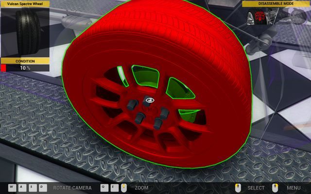 Koło to najprostszy element do wymiany. - Zlecenie nr 58 - Vulcan Spectre - Zlecenia - Trzeci garaż - Car Mechanic Simulator 2014 - poradnik do gry