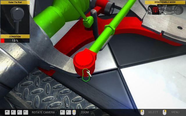 Zewnętrzny drążek kierowniczy odpowiada za precyzję skrętu. - Zlecenie nr 61 - Sceo LC500 - Zlecenia - Trzeci garaż - Car Mechanic Simulator 2014 - poradnik do gry