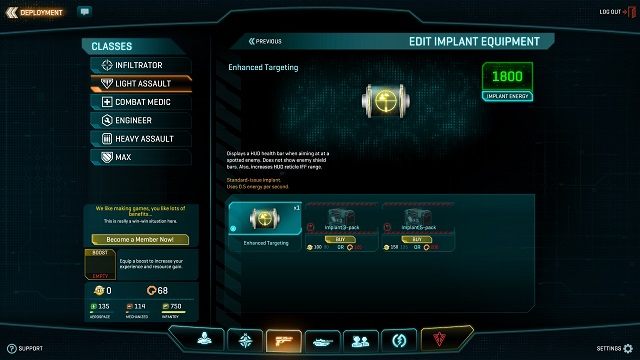 Co by tu sobie ulepszyć... - Implanty | Postać oraz jej rozwój | PlanetSide 2 - PlanetSide 2 - poradnik do gry