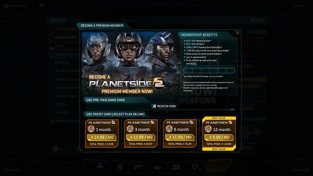 Kusi abonament, oj kusi... :> - Mikropłatności | Podstawowe informacje | PlanetSide 2 - PlanetSide 2 - poradnik do gry