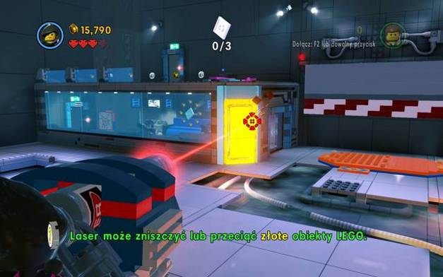 Laser może przecinać złote klocki - Ucieczka z Klocburga | Wątek fabularny w LEGO Przygoda gra wideo - LEGO Przygoda gra wideo - poradnik do gry