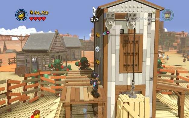 Podciągnij się na drążku przy budynku - Wąwóz Płaskrzaków | Wątek fabularny w LEGO Przygoda gra wideo - LEGO Przygoda gra wideo - poradnik do gry