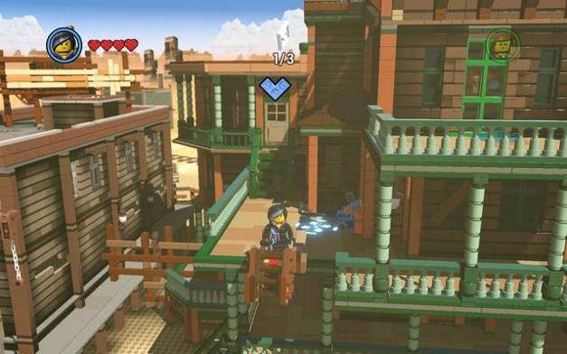 Opuść drabinę i napraw mechanizm - Dachy Płaskrzaków | Wątek fabularny w LEGO Przygoda gra wideo - LEGO Przygoda gra wideo - poradnik do gry
