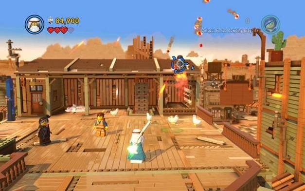 Rzuć laską namierzając wroga - Dachy Płaskrzaków | Wątek fabularny w LEGO Przygoda gra wideo - LEGO Przygoda gra wideo - poradnik do gry