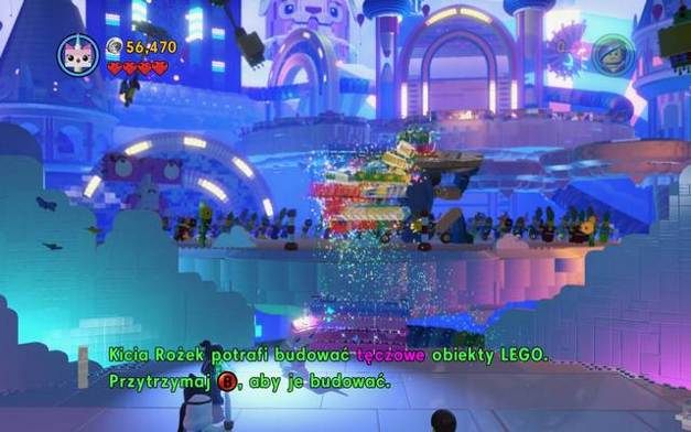 Kicia rożek może rekonstruować Tęczowe klocki - Witaj w Chmurokukułkowie | Wątek fabularny w LEGO Przygoda gra wideo - LEGO Przygoda gra wideo - poradnik do gry