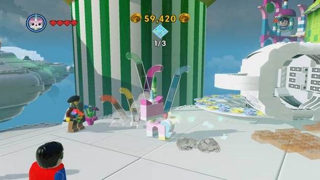 Zielona wieża z fajerwerkiem - Chmurokukułkowo | Misje poboczne - czerwone klocki w LEGO Przygoda gra wideo - LEGO Przygoda gra wideo - poradnik do gry