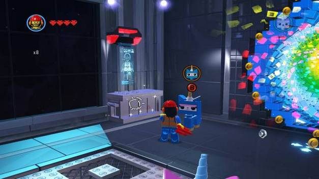 Pierwsza tablica - Wieża Oktanu | Misje poboczne - czerwone klocki w LEGO Przygoda gra wideo - LEGO Przygoda gra wideo - poradnik do gry