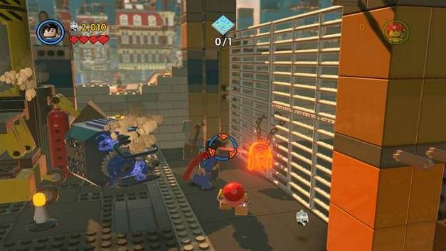 Złota kłódka - Plac budowy w Klocburgu | Strony instrukcji i gacie | LEGO Przygoda gra wideo - LEGO Przygoda gra wideo - poradnik do gry