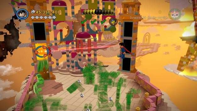 Gacie pomiędzy wieżami - Atak na Chmmurokukułkowo | Strony instrukcji i gacie | LEGO Przygoda gra wideo - LEGO Przygoda gra wideo - poradnik do gry