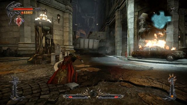 Za śmieciarą na wprost znajdziesz Skrzynię Bólu. - Misja 9 - The Second Acolyte | Kampania - opis przejścia - Castlevania: Lords of Shadow 2 - poradnik do gry