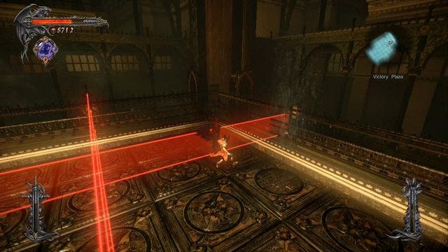 Na obrazku widać strumień powietrza, który wyniesie cię na górę. - Misja 9 - The Second Acolyte | Kampania - opis przejścia - Castlevania: Lords of Shadow 2 - poradnik do gry