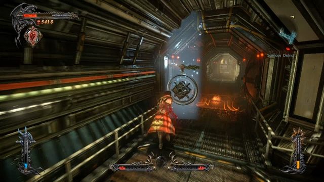 Skrzynia Bólu, a na wprost tunel prowadzący do wieży, gdzie znajdziesz czwartą skrzynię. - Misja 4 - Next Stop - Castlevania | Klejnoty - I przejście - Castlevania: Lords of Shadow 2 - poradnik do gry