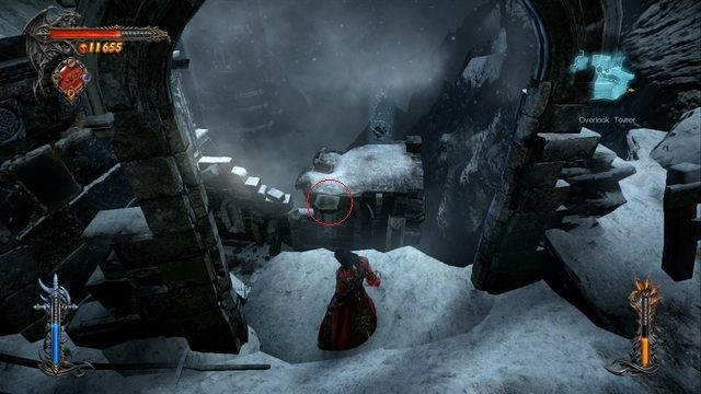 Skrzynia Bólu #4 - kolejna znajduje się tuż pod nią. - Misja 7 - Pieces of a Mirror | Klejnoty - I przejście - Castlevania: Lords of Shadow 2 - poradnik do gry