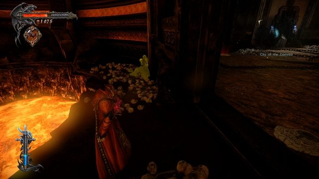 Schowane za ścianą zwłoki żołnierza. - Misja 2 - The Three Gorgons | Memoriały i Pamiętniki - I przejście - Castlevania: Lords of Shadow 2 - poradnik do gry