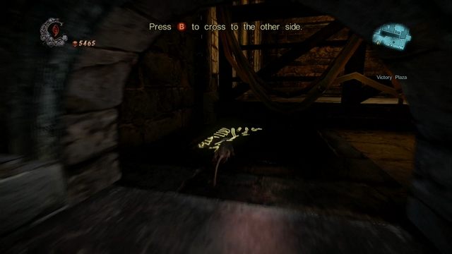 Gdy dotrzesz do dziury prowadzącej na dół, skręć od niej w prawo - Misja 6 - The Antidote II | Stosy Ofiarne i Klucze Podziemi - I przejście - Castlevania: Lords of Shadow 2 - poradnik do gry