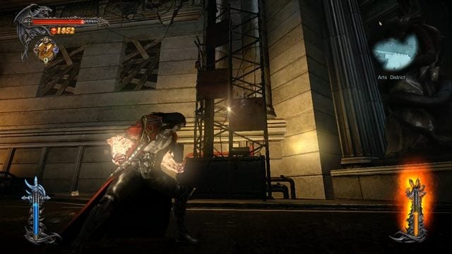 Rusztowanie na wprost prowadzi do Stosu Ofiarnego. - Misja 8 - The Hooded Man | Stosy Ofiarne i Klucze Podziemi - I przejście - Castlevania: Lords of Shadow 2 - poradnik do gry