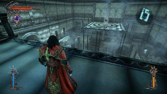 A tu widok na Klejnot Chaosu w oddali. - Victory Plaza | Znajdźki - drugie podejście | Castlevania Lords of Shadow 2 - Castlevania: Lords of Shadow 2 - poradnik do gry
