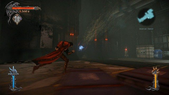 Wskocz w strumień powietrza i wyleć na górę, za pomocą mocy Mgły. - Sciences District | Znajdźki - drugie podejście | Castlevania Lords of Shadow 2 - Castlevania: Lords of Shadow 2 - poradnik do gry