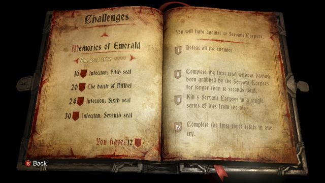 Lista wyzwań Memories of Emerald. - Memories of Emerald | Wyzwania | Castlevania Lords of Shadow 2 - Castlevania: Lords of Shadow 2 - poradnik do gry