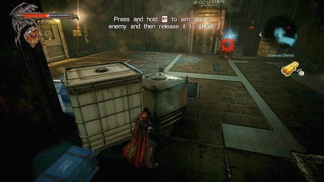 Wróg, którego musisz zaatakować za pomocą Roju Nietoperzy. - Misja 1 - Bioquimek Corporation | Kampania - opis przejścia - Castlevania: Lords of Shadow 2 - poradnik do gry