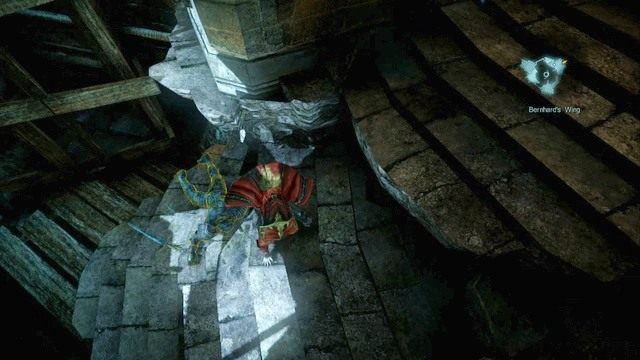 Zwłoki żołnierza, wraz z pamiętnikiem, leżące na końcu schodów. - Misja 1 - Bioquimek Corporation | Kampania - opis przejścia - Castlevania: Lords of Shadow 2 - poradnik do gry