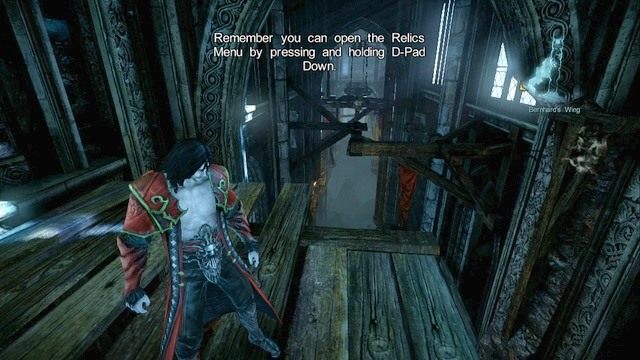 Droga do Skrzyni Bólu, zawierającej Klejnot Pustki, którą widać w oddali. - Misja 1 - Bioquimek Corporation | Kampania - opis przejścia - Castlevania: Lords of Shadow 2 - poradnik do gry