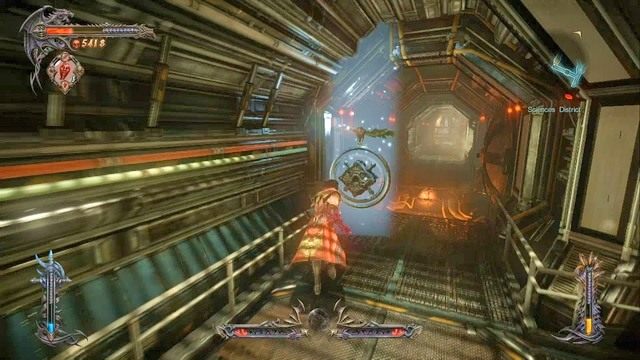 Skrzynia Bólu, a nad nią widoczny ptak Dodo - na wprost tunel prowadzący do wieży. - Misja 4 - Next Stop - Castlevania | Kampania - opis przejścia - Castlevania: Lords of Shadow 2 - poradnik do gry