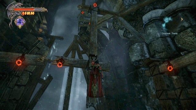 Droga na górę prowadzi do mechanizmu wymagającego Klucza Podziemi. - Misja 7 - Pieces of a Mirror | Kampania - opis przejścia - Castlevania: Lords of Shadow 2 - poradnik do gry