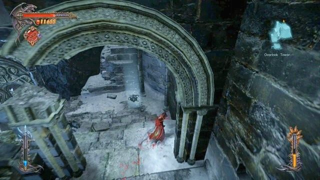 Druga Skrzynia Bólu w tym miejscu - zejście na lewo prowadzi do pomieszczenia z mapą miasta. - Misja 7 - Pieces of a Mirror | Kampania - opis przejścia - Castlevania: Lords of Shadow 2 - poradnik do gry