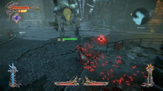 Pierwszy w grze wróg z dwoma paskami zdrowia - jeden z nich się regeneruje. - Misja 8 - The Hooded Man | Kampania - opis przejścia - Castlevania: Lords of Shadow 2 - poradnik do gry