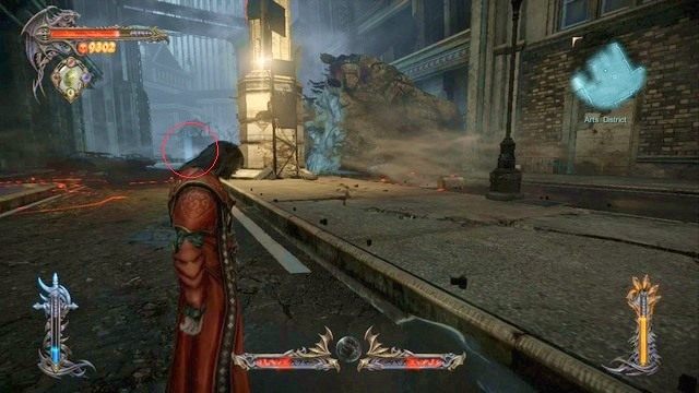 W oddali widać Skrzynię Bólu - po drodze czeka cię przeprawa przez miny. - Misja 8 - The Hooded Man | Kampania - opis przejścia - Castlevania: Lords of Shadow 2 - poradnik do gry