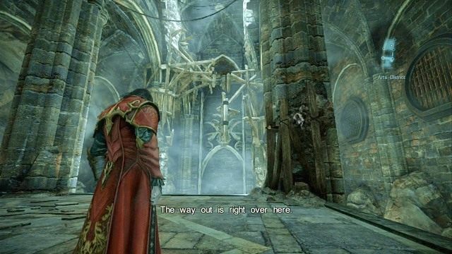 Kolumna po prawej stronie, po której musisz się wspiąć. - Misja 8 - The Hooded Man | Kampania - opis przejścia - Castlevania: Lords of Shadow 2 - poradnik do gry