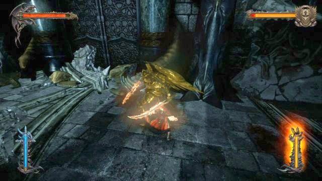 Paladyn - pierwsze starcie. - Prolog - Castle Siege | Kampania - opis przejścia - Castlevania: Lords of Shadow 2 - poradnik do gry