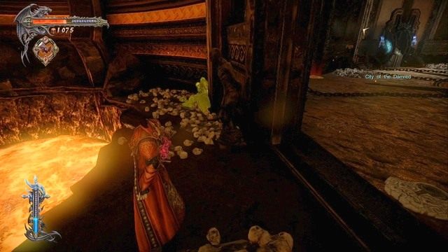 Schowane za ścianą zwłoki żołnierza. - Misja 2 - The Three Gorgons | Kampania - opis przejścia - Castlevania: Lords of Shadow 2 - poradnik do gry