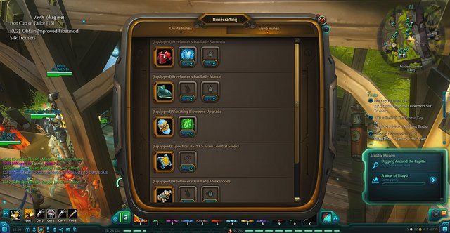 Wkładanie runy do zbroi - RuneCrafting | Crafting | WildStar - WildStar - przewodnik po grze