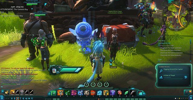 Za pomocą tej, niebieskiej armaty możesz wejść do swojej fortecy jeśli ją zakupiłeś - Late Game | Podstawowe Mechaniki | WildStar - WildStar - przewodnik po grze