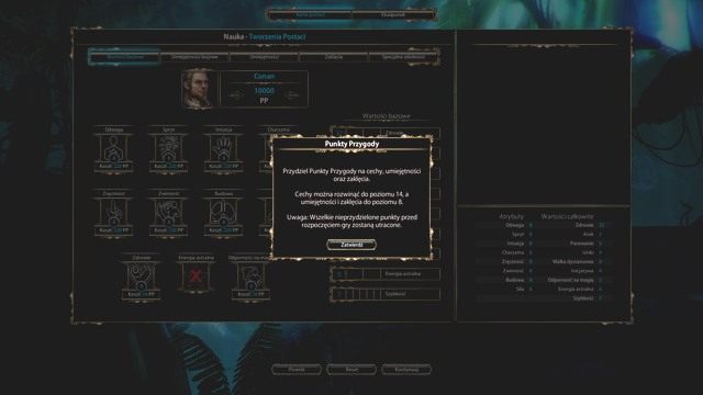Punkty przygody będziesz zdobywał w trakcie gry. - Rozwój postaci w Blackguards - Klasy postaci | Blackguards - Blackguards - poradnik do gry
