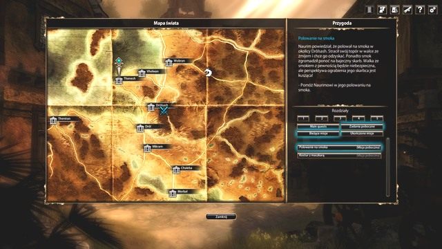 Wszystkie zadania są opisane w zakładce przygoda. - Sposób na dotarcie do Dról | Rozdział 1 - Ucieczka - zadania główne - Blackguards - poradnik do gry