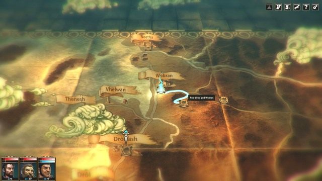 Jak widać miejsce docelowe znajduje się blisko Wobran. - Pomniejsze zadania | Rozdział 1 - Ucieczka - zadania poboczne | Blackguards - Blackguards - poradnik do gry