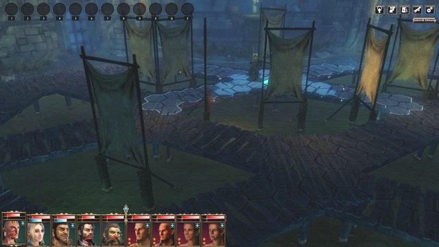 W tej planszy poruszasz się po pomostach. - Gladiatorzy - Dziewięć Hord - 2 dzień walk | Rozdział 2 - Aurelia - zadania główne i poboczne - Blackguards - poradnik do gry